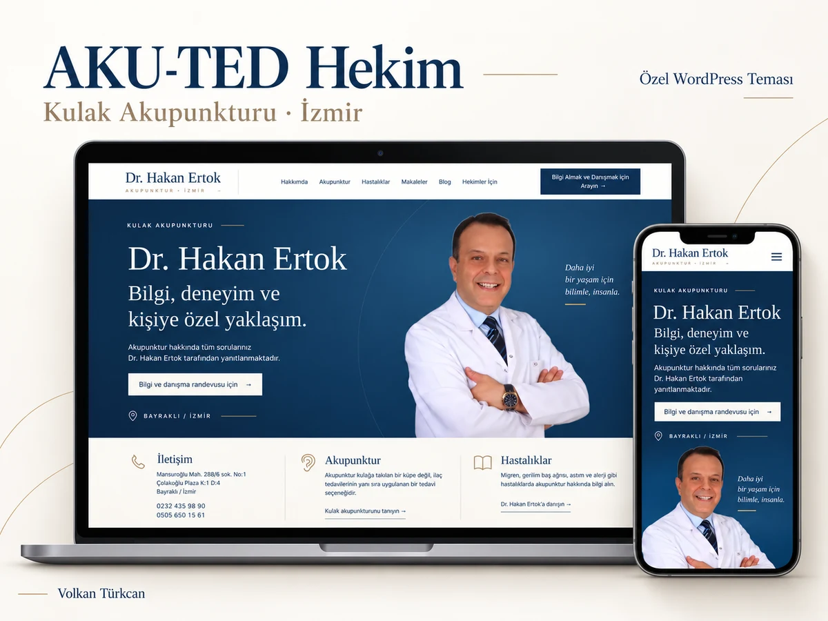Website-Projekt AKU-TED – Desktop- und Mobilansicht