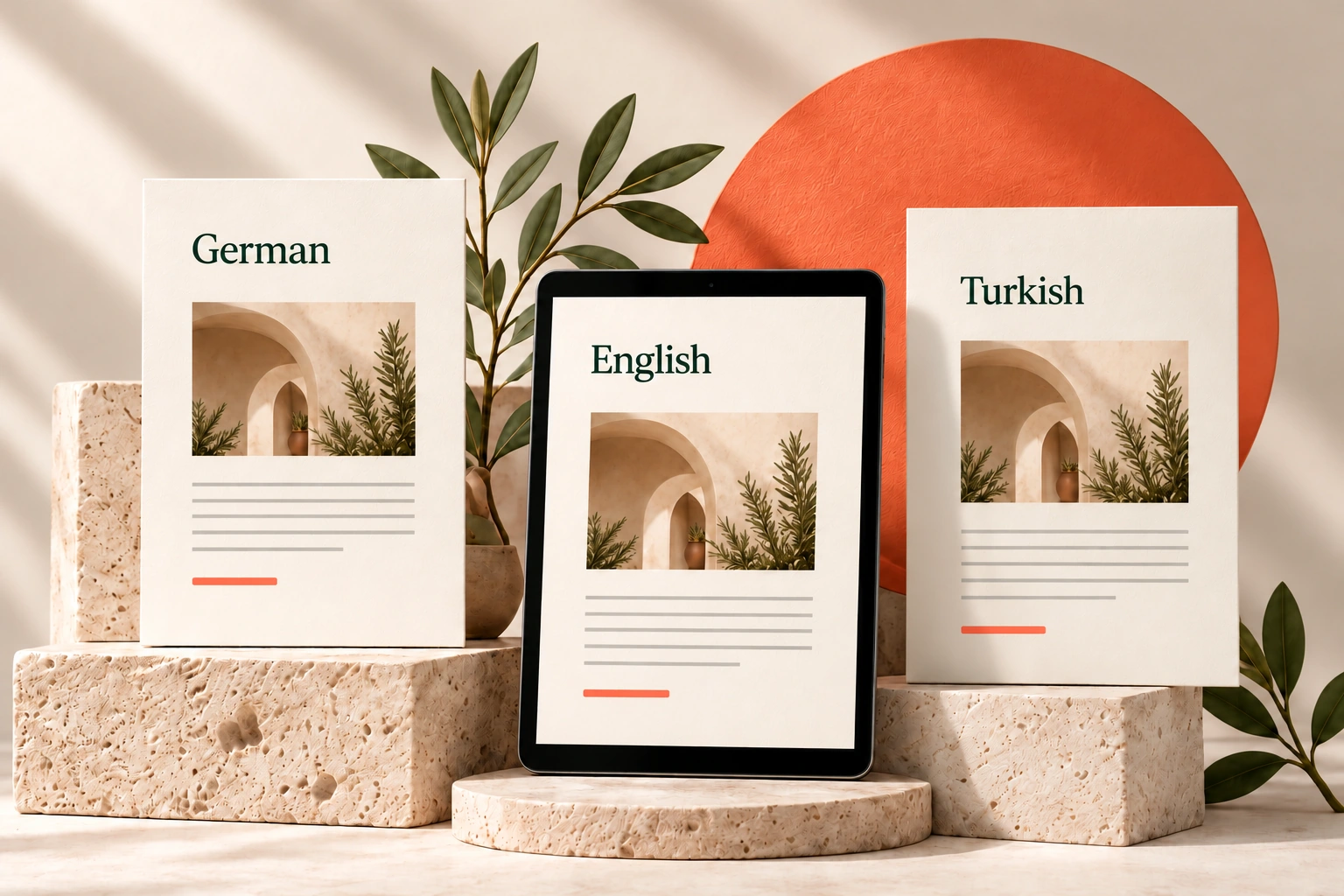 Design example: Explain your services in your customers' language.